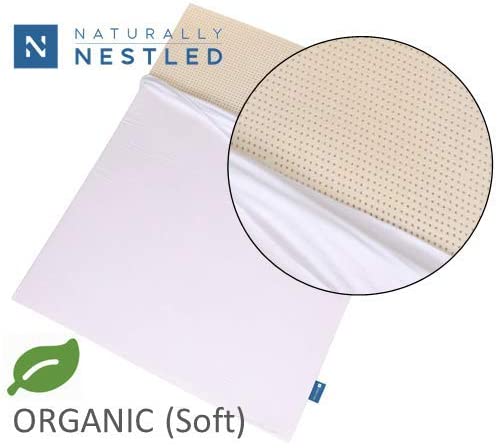 Certified Organic 100% Natural Latex Mattress Topper - Soft - 2 Inch - Queen Size - Organic Cover Included